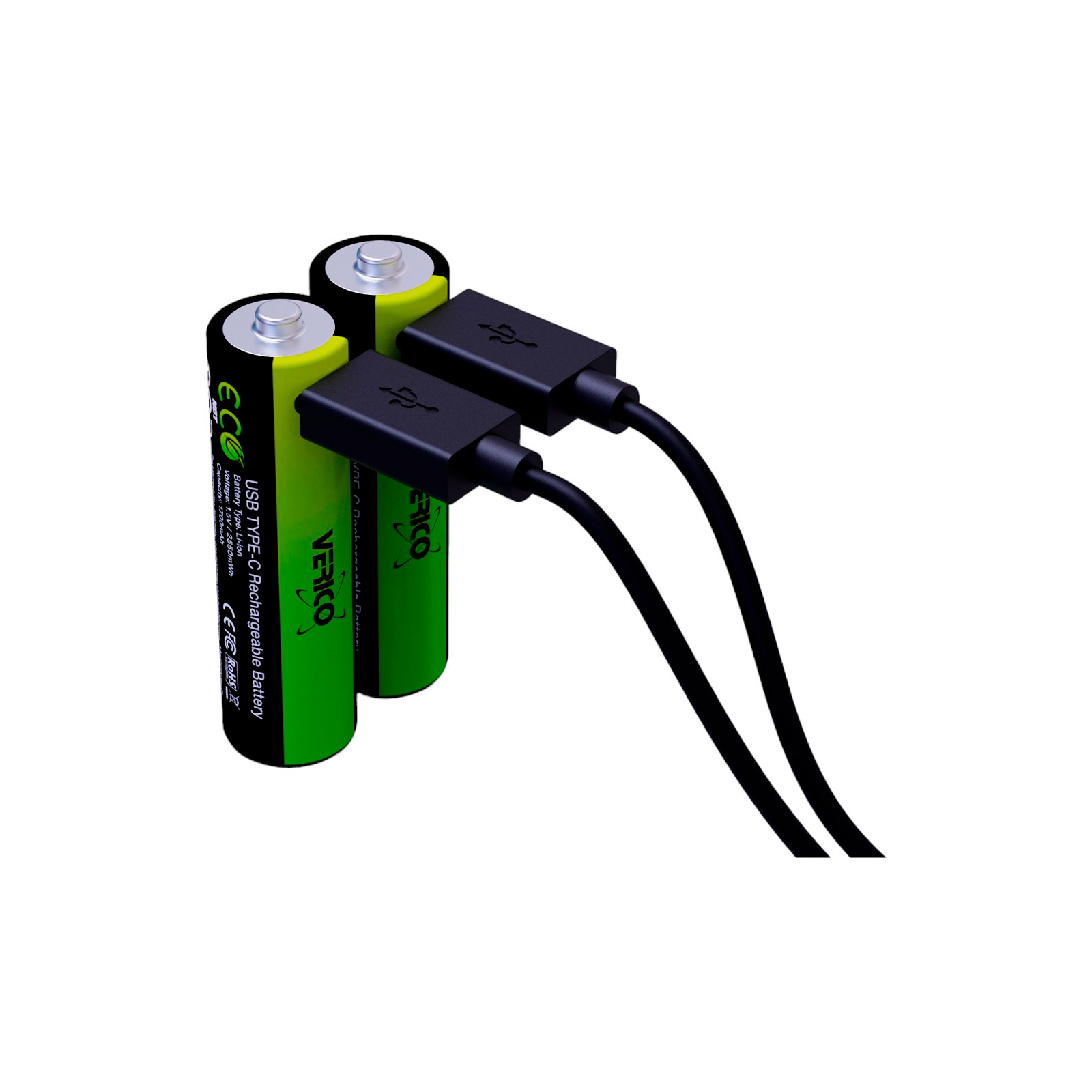 Аккумулятор Verico AA USB Type-C 1700mAh 1.5V Li-ion * 2 (LoopEnergy) (1UDBT-A1WEA2-NN) изображение 2