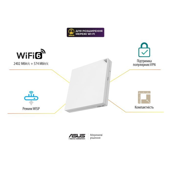 Маршрутизатор ASUS RT-AX57 GO (90IG08N0-MU9C00) изображение 2