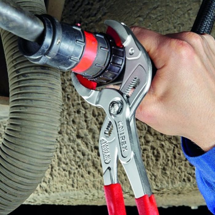 Ключ KNIPEX трубний переставний з резиновою накладкою (81 13 250) зображення 2
