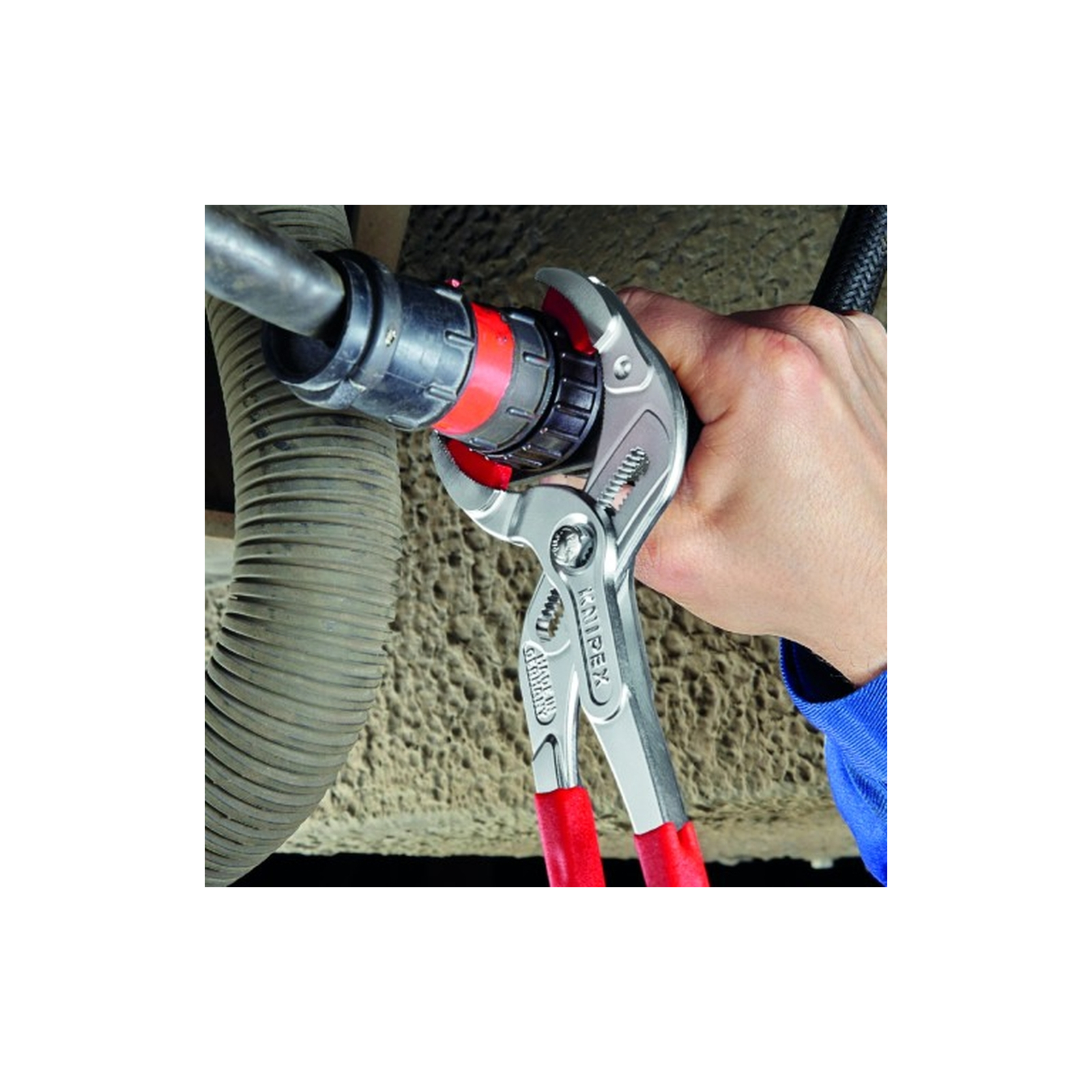 Ключ KNIPEX трубный переставной с резиновой накладкой (81 13 250) изображение 2