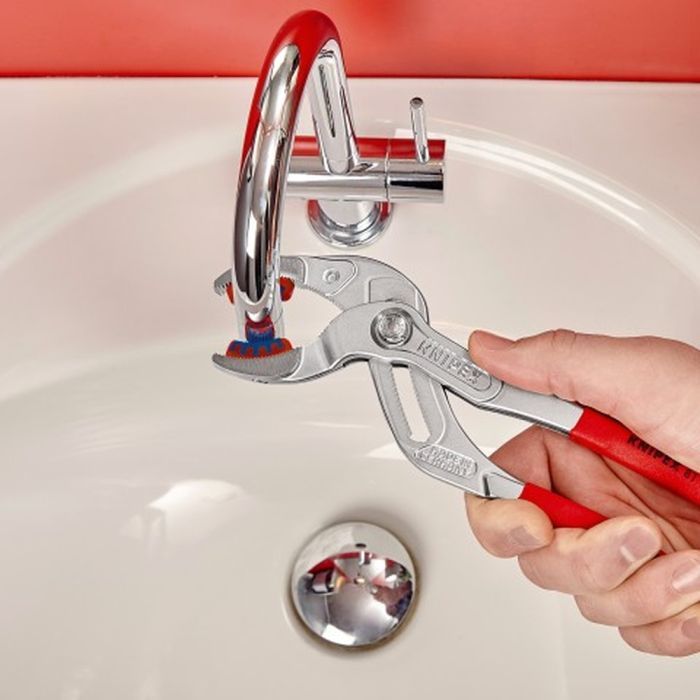 Ключ KNIPEX трубний переставний з резиновою накладкою (81 13 250) зображення 4