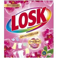 Стиральный порошок Losk Ароматерапия Эфирные масла и аромат Малазийского цветка 400 г (9000101575361)