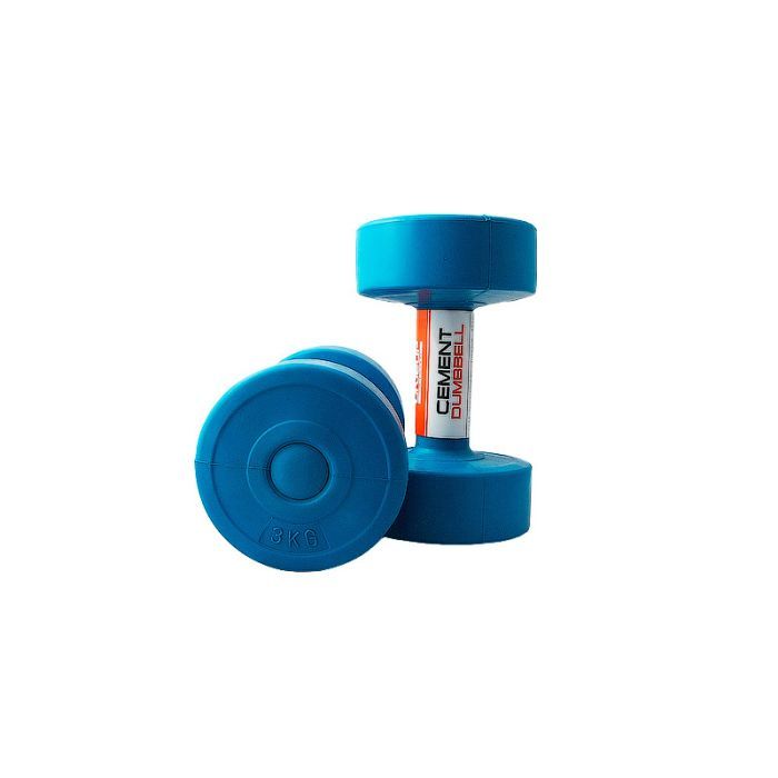 Гантельный набор LiveUp Cement Dumbell синій 2х3кг LS2003-3 (2016052500236)