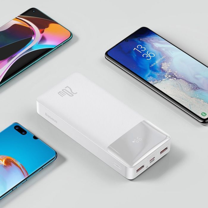 Батарея универсальная Baseus Bipow 20000mAh 20W white (PPBD050302) изображение 10