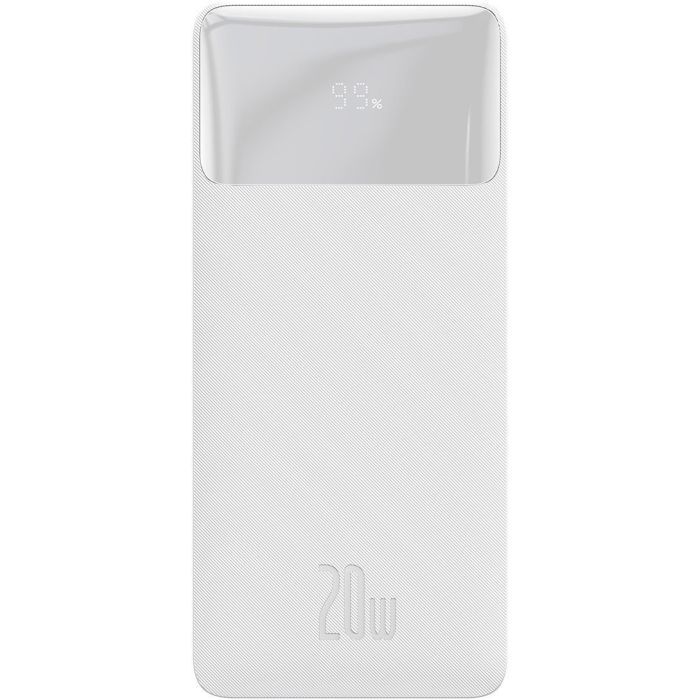 Батарея универсальная Baseus Bipow 20000mAh 20W white (PPBD050302)