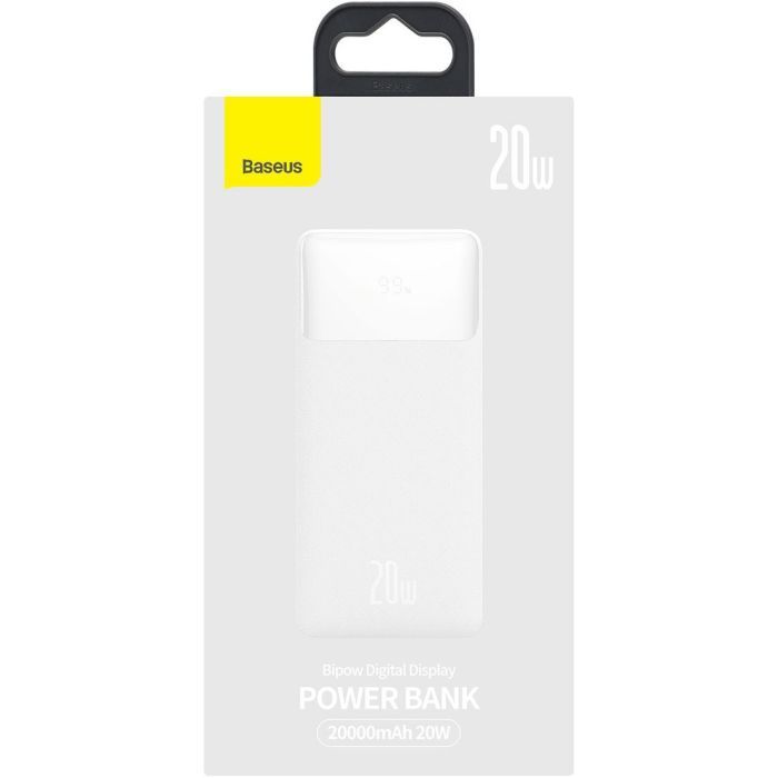 Батарея универсальная Baseus Bipow 20000mAh 20W white (PPBD050302) изображение 6