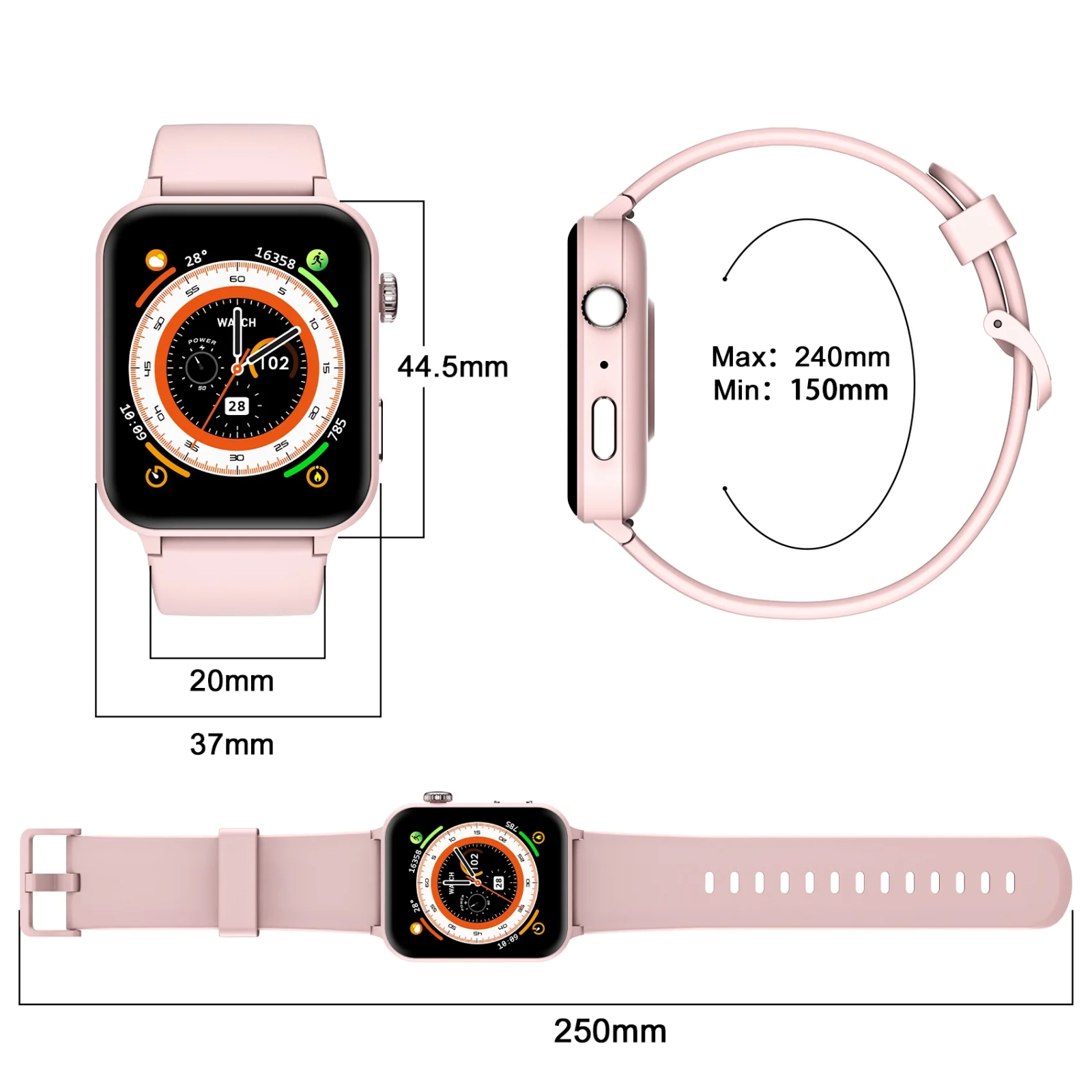 Смарт-часы Blackview R30 Pro Pink (6931548317425) изображение 7