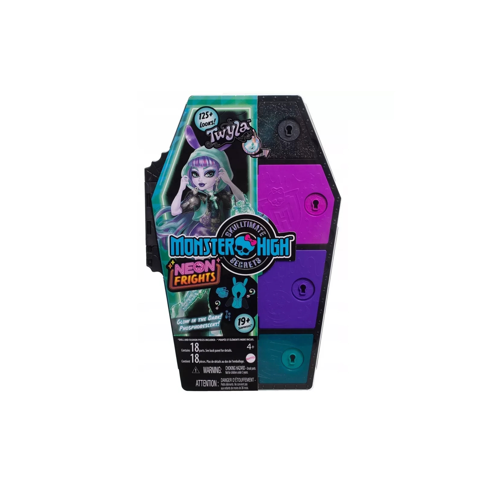 Кукла Monster High Неоновые и бомбезные Ужас-секреты Твайлы (HNF82) изображение 8