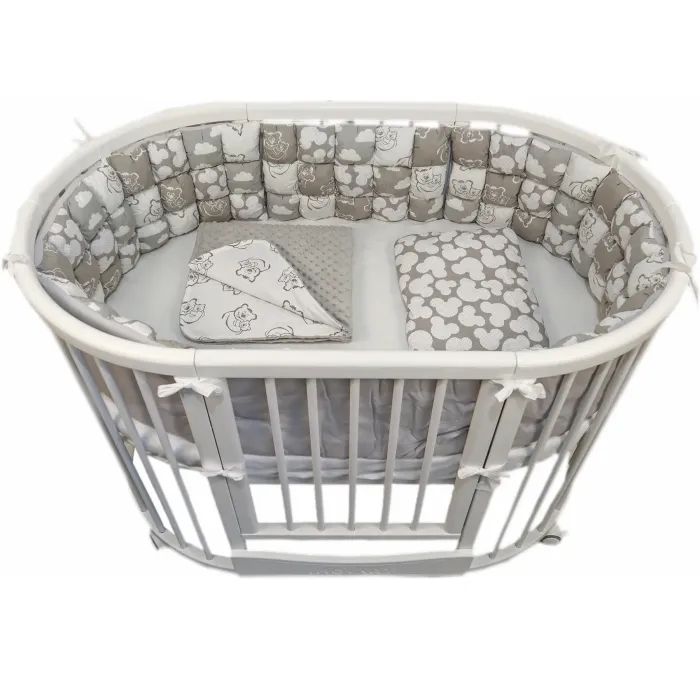 Детский постельный набор Ingvart Бисквитная мягкость в кроватке Nika (9016-02)