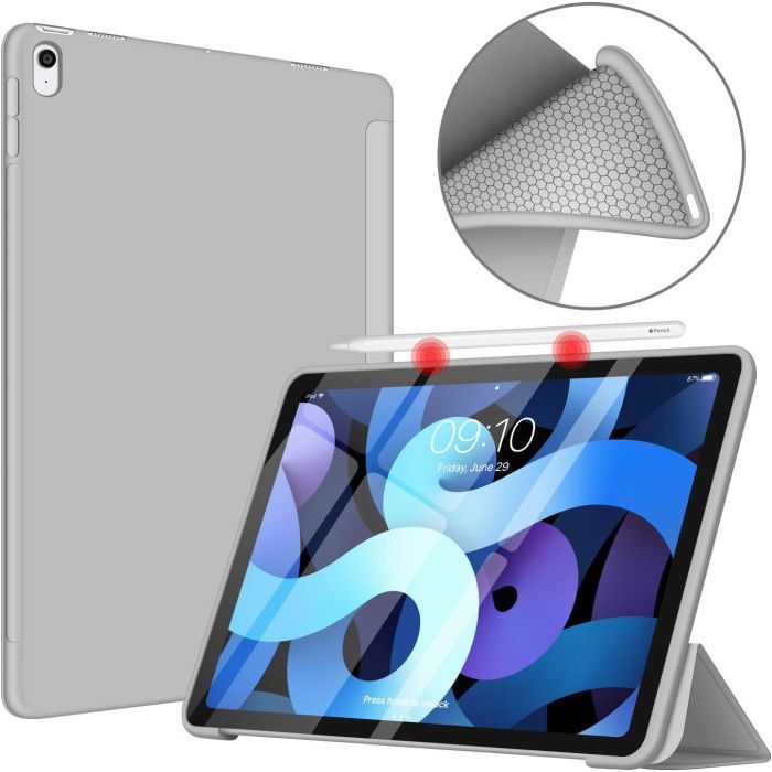 Чохол до планшета BeCover Tri Fold Soft TPU Silicone Apple iPad Air (4/5) 2020/2022 10.9" Pink (711133) зображення 2