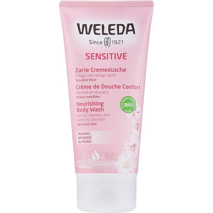 Гель для душу Weleda Almond Sensitive Skin Body Wash 200 мл (7611916154287)