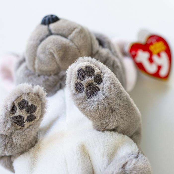 М'яка іграшка Ty Beanie bellies Сірий пес WILFRED 20 см (40596) зображення 2