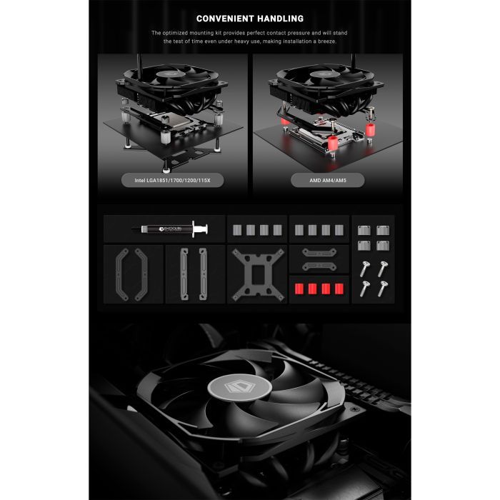 Кулер для процессора ID-Cooling IS-37-XT Black изображение 12