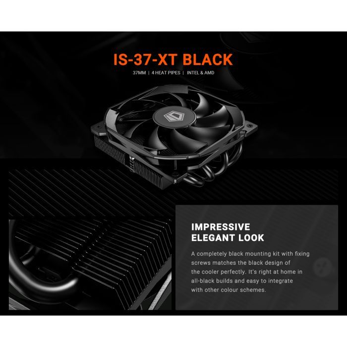Кулер для процессора ID-Cooling IS-37-XT Black изображение 9