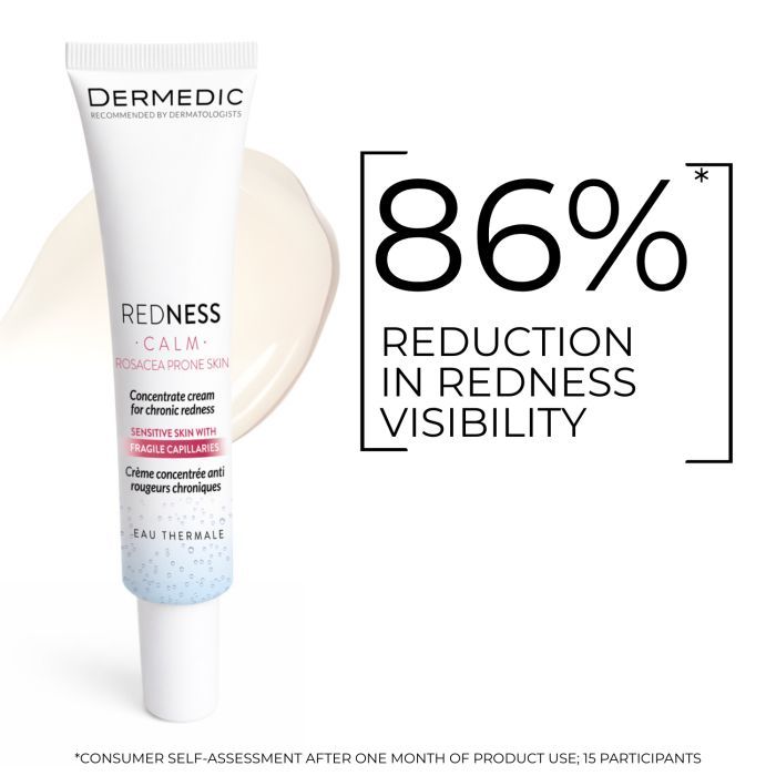 Крем для лица Dermedic Redness Calm Крем-концентрат для кожи с куперозом 40 мл (5901643176501) изображение 4