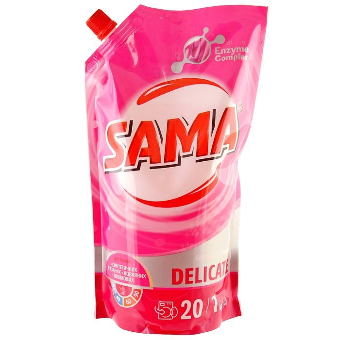 Гель для стирки Sama Delicate 1 кг (4820270630860)