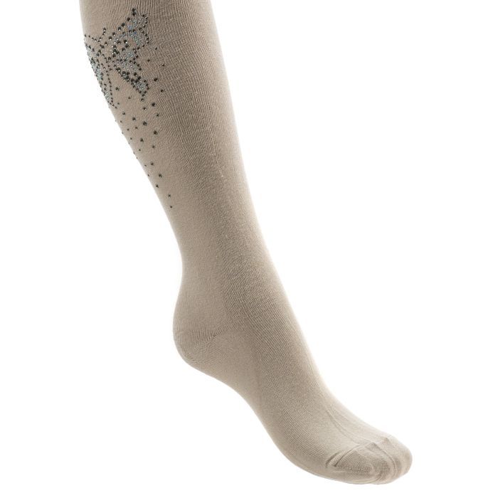 Колготки детские BNM с бабочками со стразами (M0C0302-1172-9G-beige) изображение 3