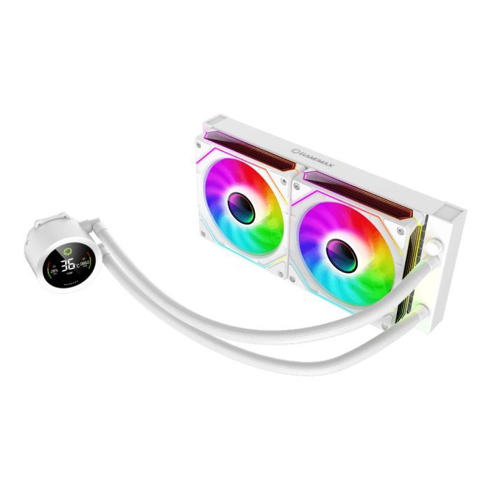 Система жидкостного охлаждения Gamemax IceBurg 240 Digital WH изображение 2