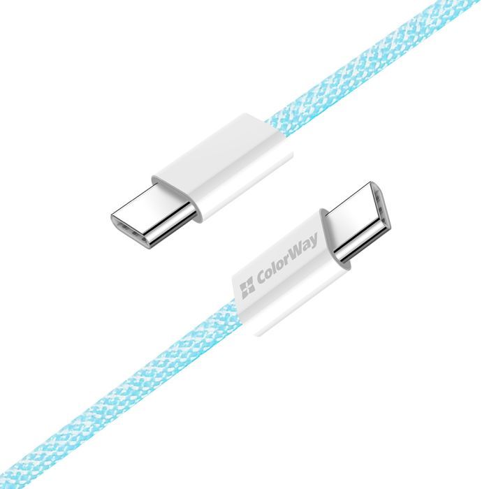 Дата кабель USB-C to USB-C 1.0m 60W 3.0А black ColorWay (CW-CBPDCC061-BK) зображення 4