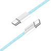 Дата кабель USB-C to USB-C 1.0m 60W 3.0А blue ColorWay (CW-CBPDCC061-BL) зображення 4