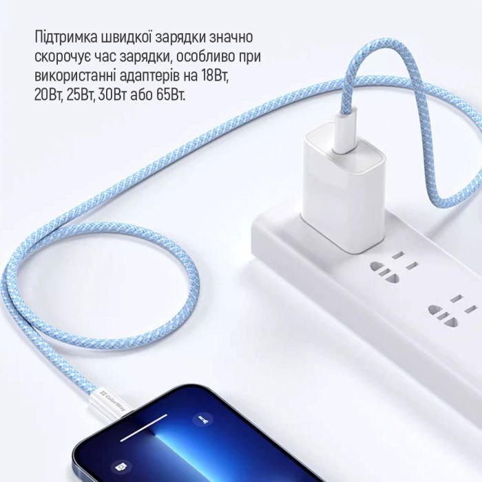 Дата кабель USB-C to USB-C 1.0m 60W 3.0А black ColorWay (CW-CBPDCC061-BK) зображення 9