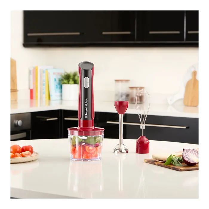 Блендер Russell Hobbs Hobbs заглибний Desire Red, 500Вт, чаша-500мл, вінчик, міні-подріб. (27140-56) зображення 10
