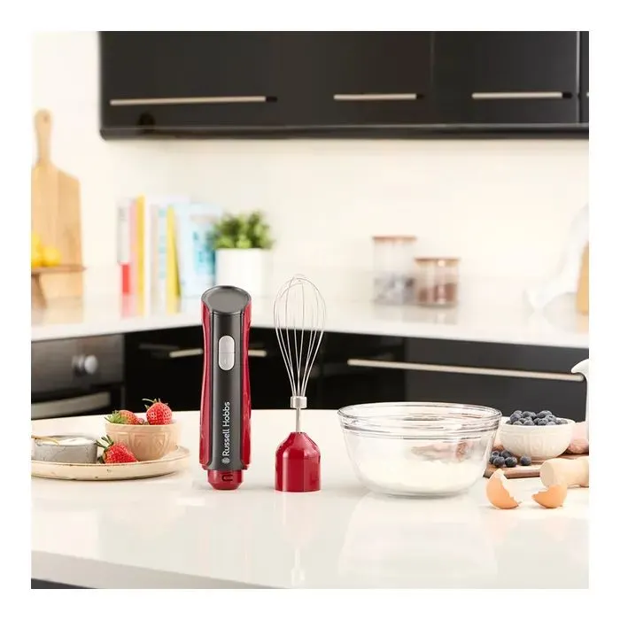 Блендер Russell Hobbs Hobbs заглибний Desire Red, 500Вт, чаша-500мл, вінчик, міні-подріб. (27140-56) изображение 11