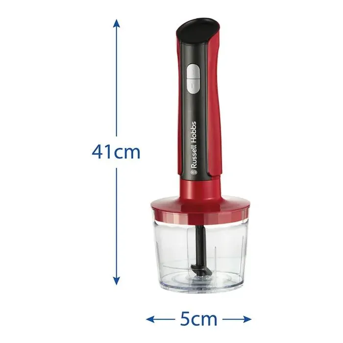 Блендер Russell Hobbs Hobbs заглибний Desire Red, 500Вт, чаша-500мл, вінчик, міні-подріб. (27140-56) изображение 12