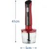 Блендер Russell Hobbs Hobbs заглибний Desire Red, 500Вт, чаша-500мл, вінчик, міні-подріб. (27140-56) зображення 12