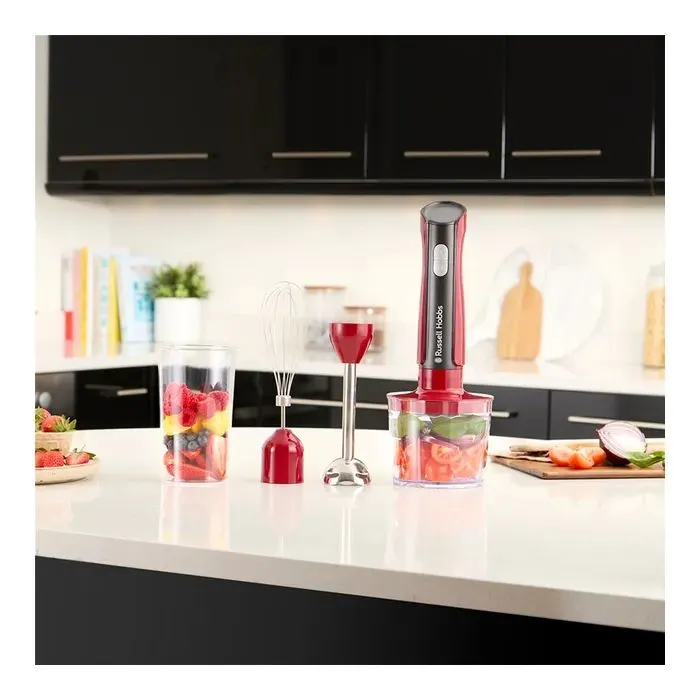 Блендер Russell Hobbs Hobbs заглибний Desire Red, 500Вт, чаша-500мл, вінчик, міні-подріб. (27140-56) изображение 9