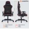 Крісло ігрове GamePro GC575FB Size L Fabric Black/Red (GC575FB) зображення 12