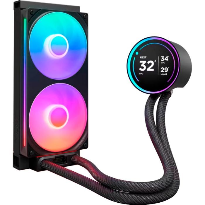 Система жидкостного охлаждения NZXT Kraken Elite RGB 240mm (RL-KR24E-B2) изображение 2