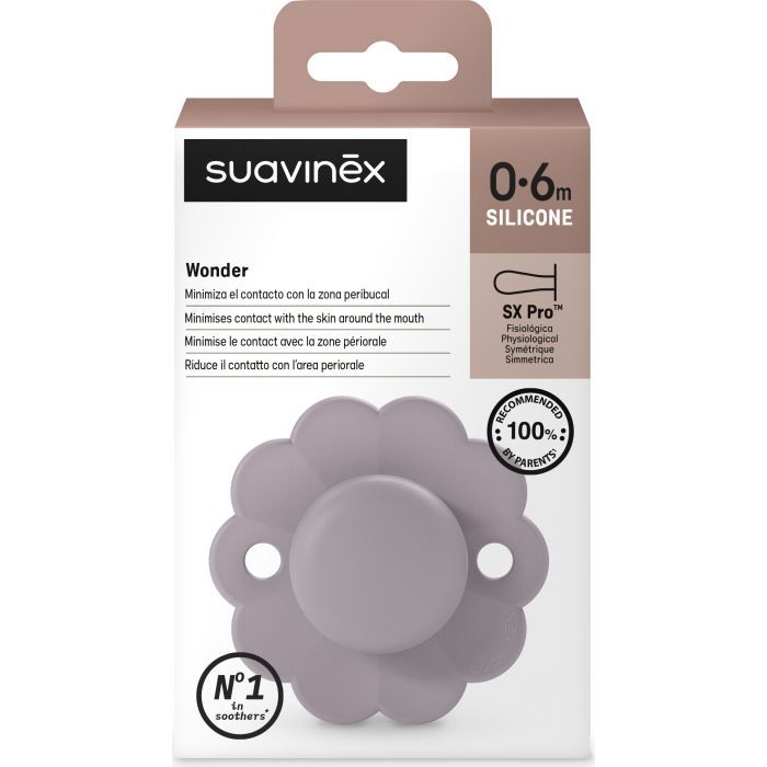 Пустушка Suavinex Wonder фізіологічна, 0-6 міс. світло-рожева (308377) зображення 3
