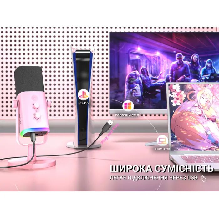 Микрофон Fifine TAM8 USB Black (TAM8) изображение 8