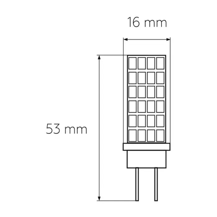 Лампочка Eurolamp Светодиодная капсульная лампа EUROLAMP LED силикон G4 5W 500Lm 400 (LED-G4-0540(12)) зображення 3