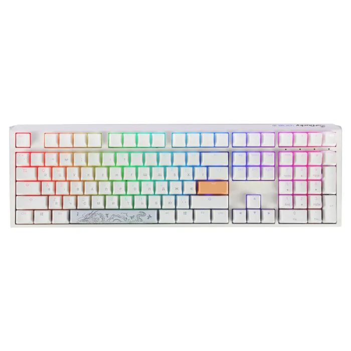 Клавиатура Ducky One 3 Cherry MX Blue RGB UA USB Black (DKON2108ST-CUAPXCLAWSC1)