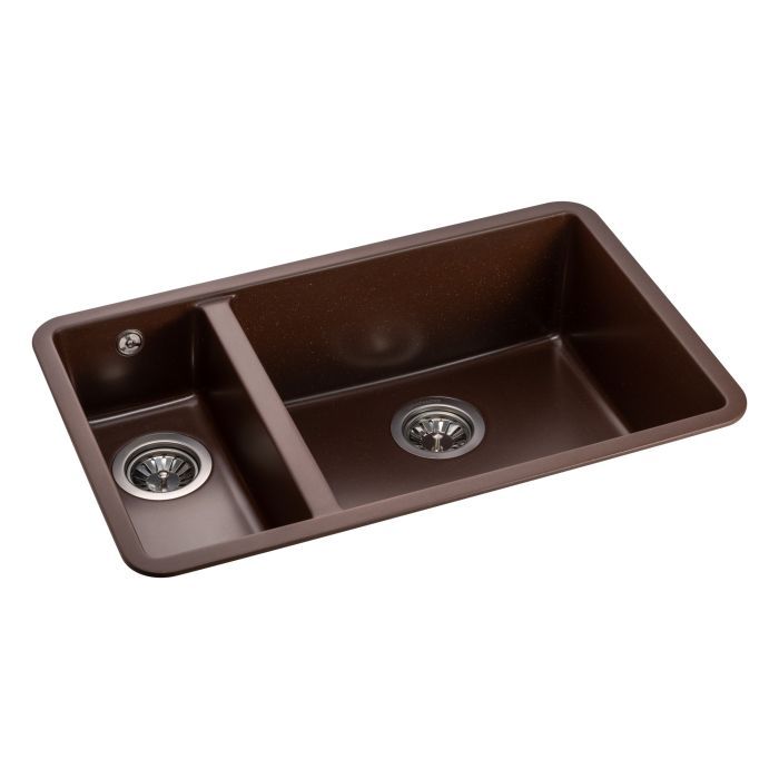 Мойка кухонная GRANADO Under top DOUBLE marron (gr3406) изображение 2