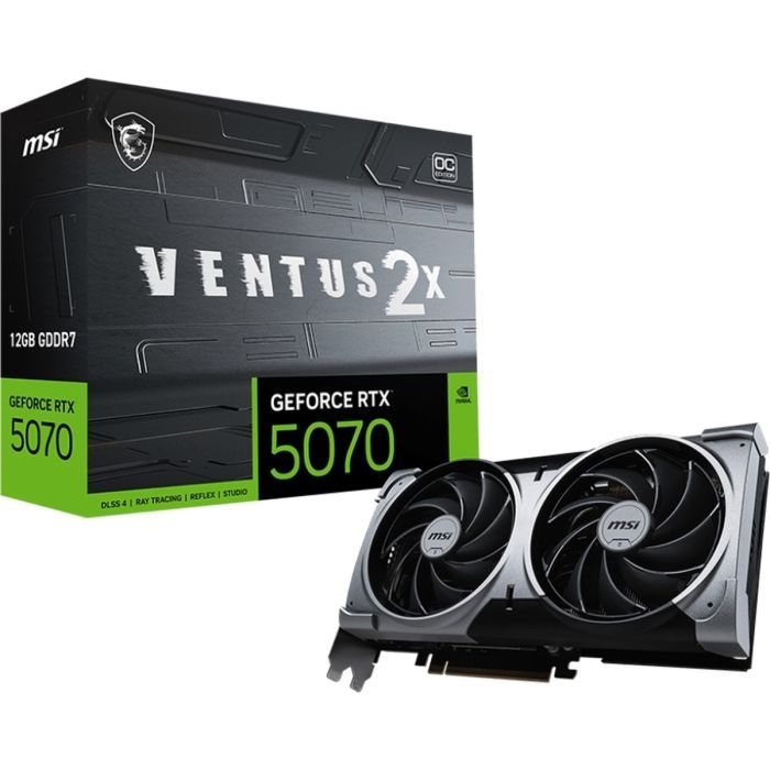 Відеокарта MSI GeForce RTX5070 12Gb VENTUS 2X OC (RTX 5070 12G VENTUS 2X OC) зображення 6