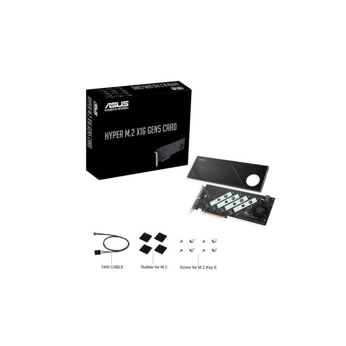 Плата расширения ASUS Hyper M.2 X16 PCIe 5.0 Expansion Card GEN 5 (90MC0CY0-M0EAY0) изображение 2