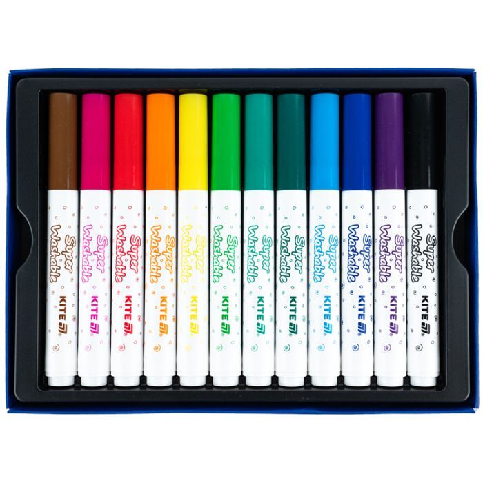 Фломастери Kite Creative Superwashable Jumbo 12 кольорів (K-1155) зображення 3