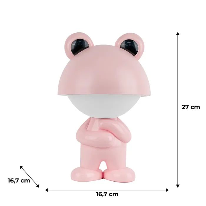 Нічник Kite Світильник LED з акумулятором Dreamy Froggy, рожевий (K25-315-3-2) зображення 6