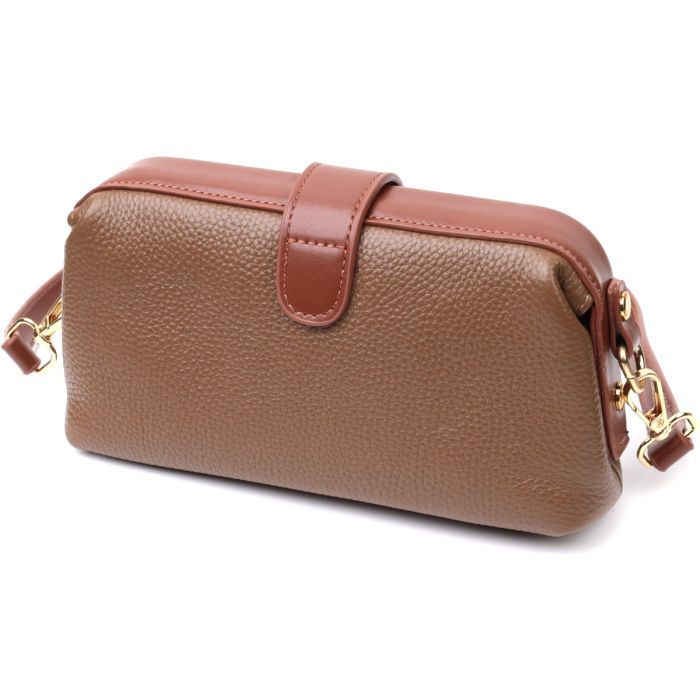 Сумка Vintage Из натуральной кожи Коричневая (22425) изображение 2