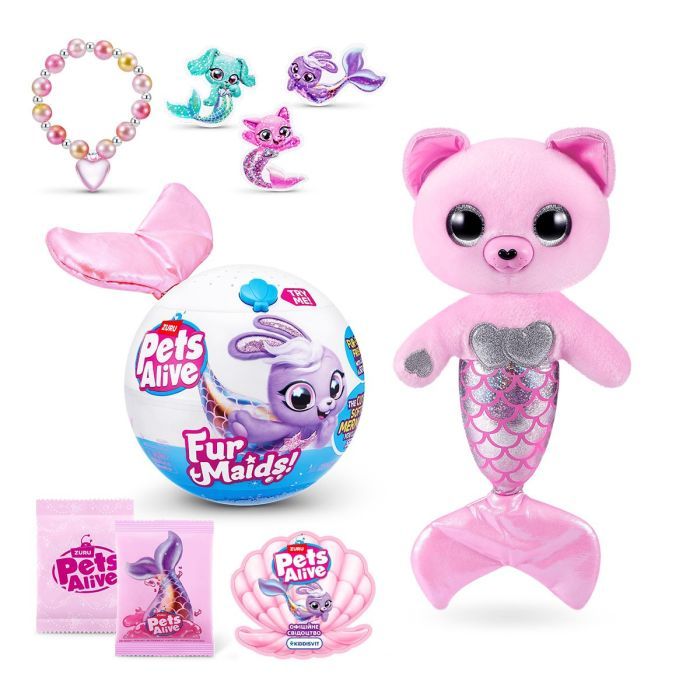 Интерактивная игрушка Pets & Robo Alive серии Furmaids - Котенок Пурл (9555A) изображение 3