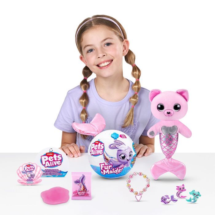 Интерактивная игрушка Pets & Robo Alive серии Furmaids - Котенок Пурл (9555A) изображение 9
