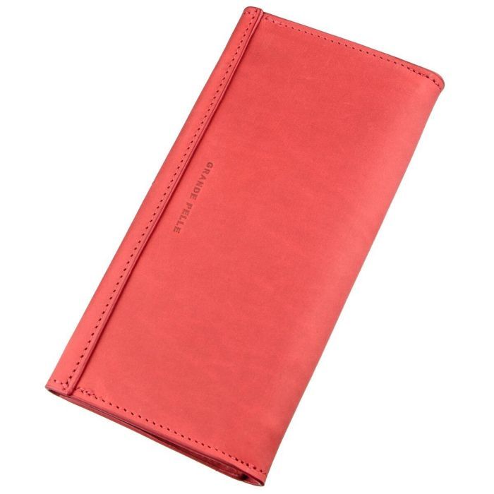 Кошелек Grande Pelle Из итальянской кожи Красный (11216) изображение 2