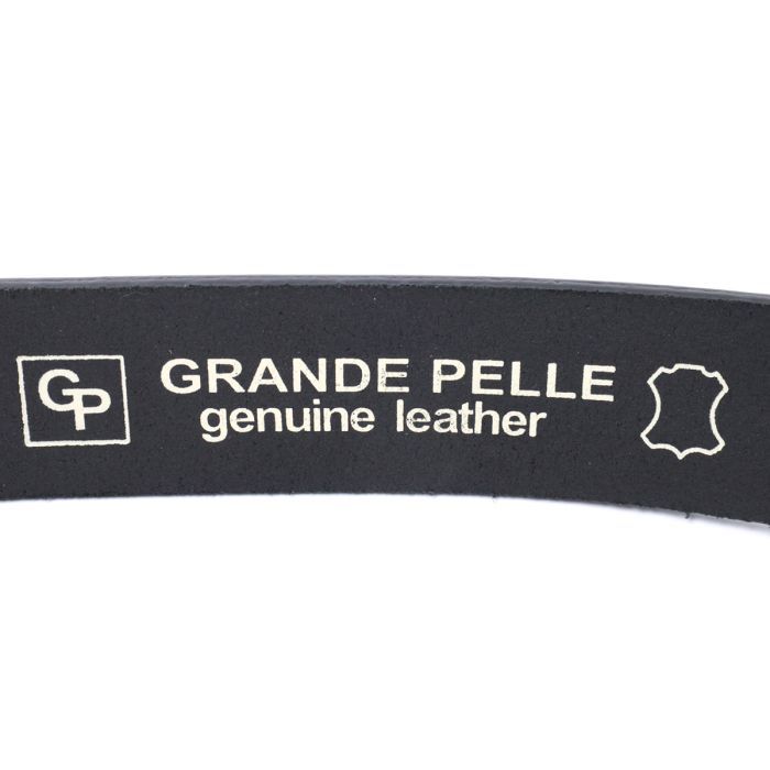 Ремінь Grande Pelle Брючний з натуральної шкіри Чорний (11674) зображення 5