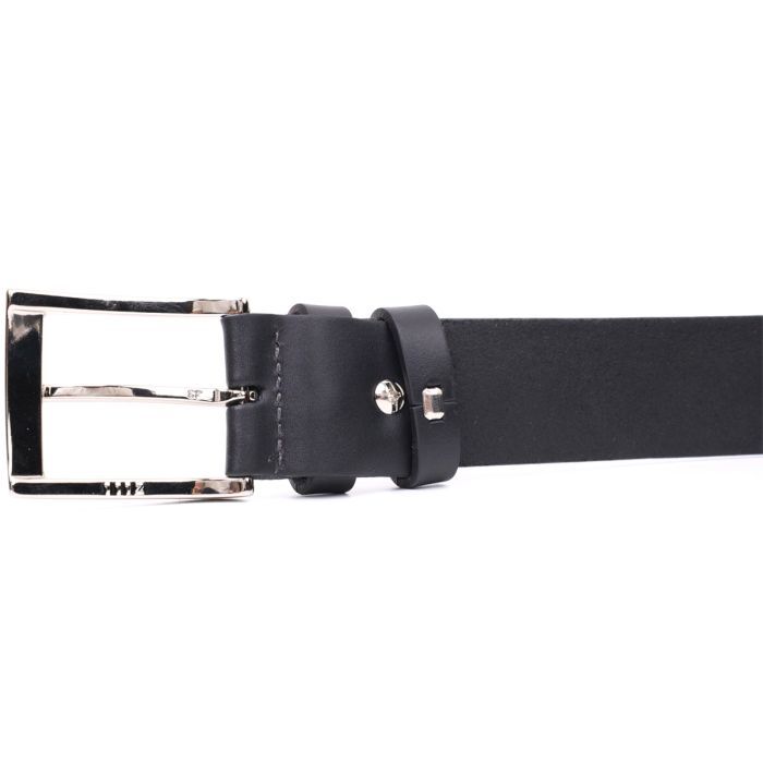 Ремінь Grande Pelle Брючний з натуральної шкіри Чорний (11674) зображення 6