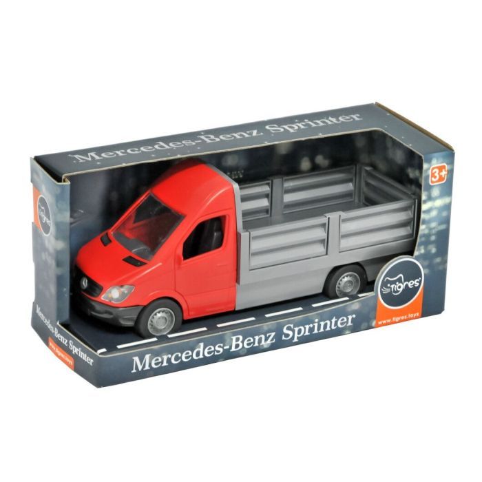 Спецтехніка Tigres Mercedes-Benz Sprinter бортовий (червоний) (39673)