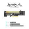 Контроллер Ugreen PCI-E 3.0 for SSD M.2 (NVMe) x4 CM302 (70503) изображение 8