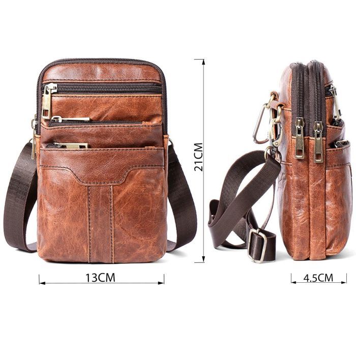 Сумка Vintage Коричневая (14724) изображение 3